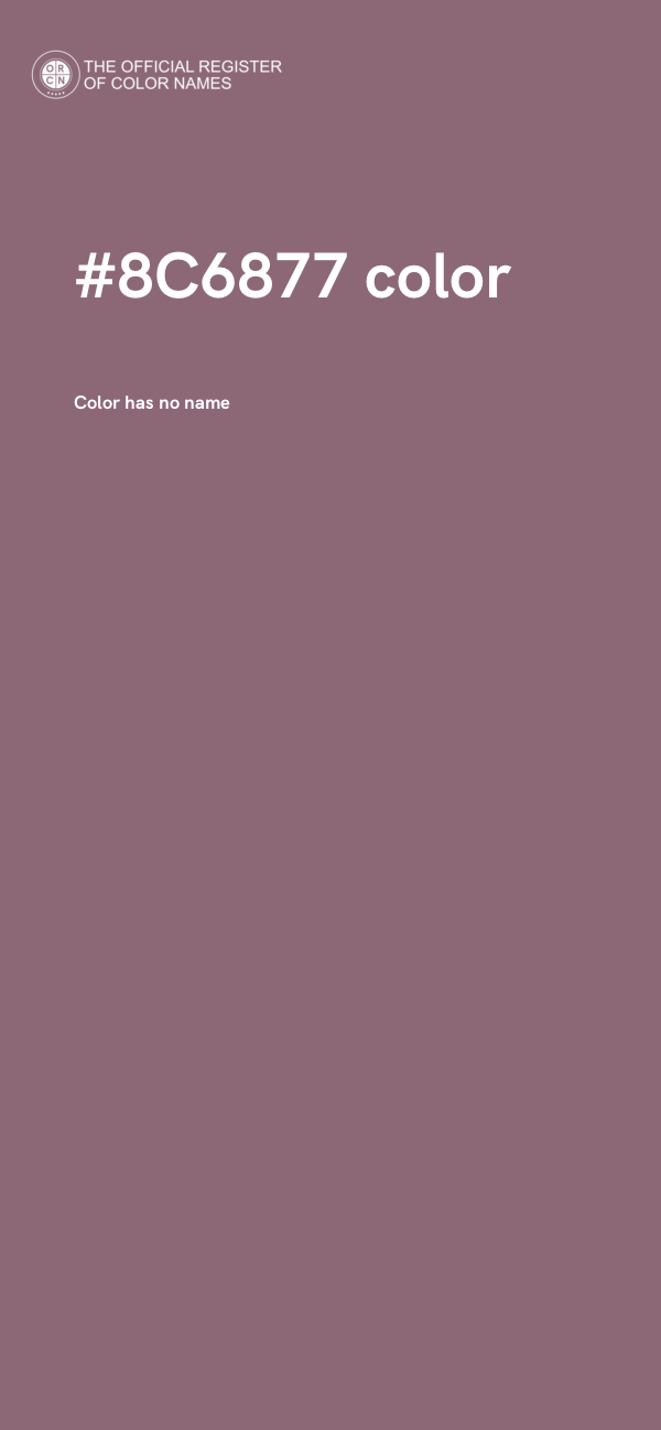 #8C6877 color image