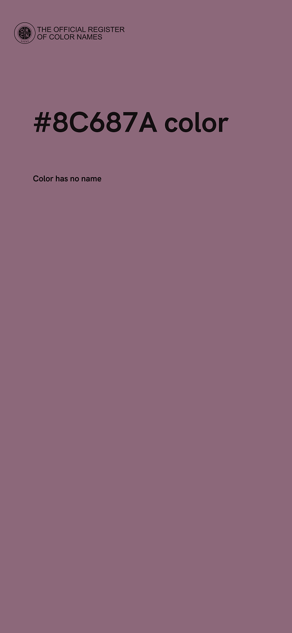 #8C687A color image