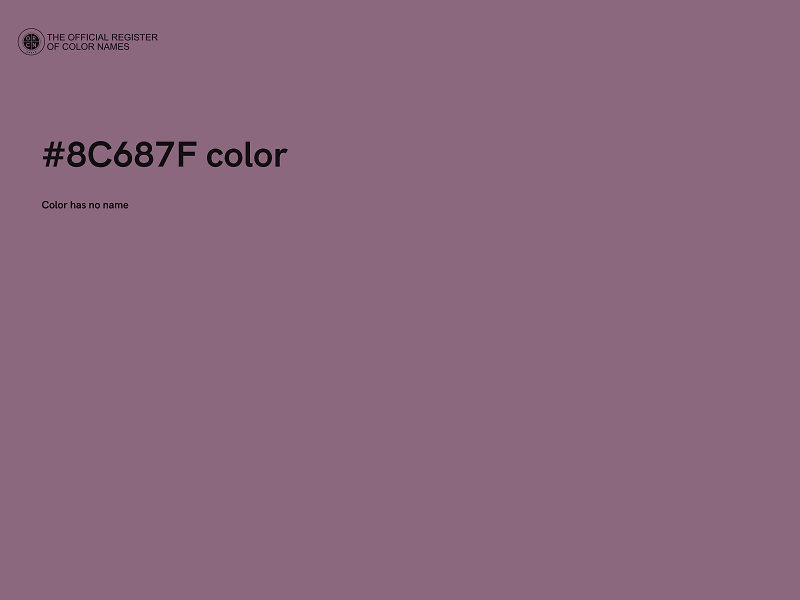 #8C687F color image