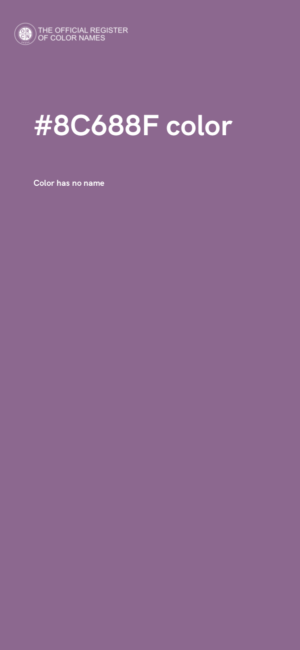 #8C688F color image
