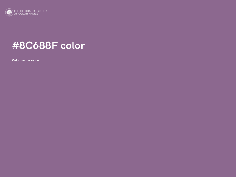 #8C688F color image