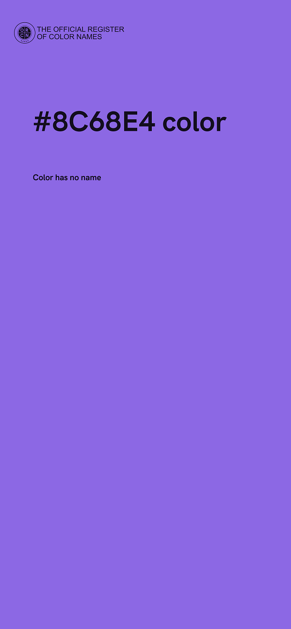#8C68E4 color image