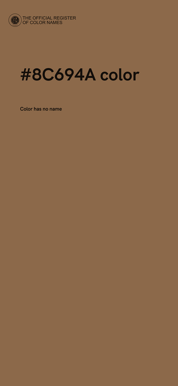 #8C694A color image