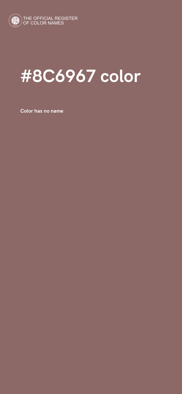 #8C6967 color image