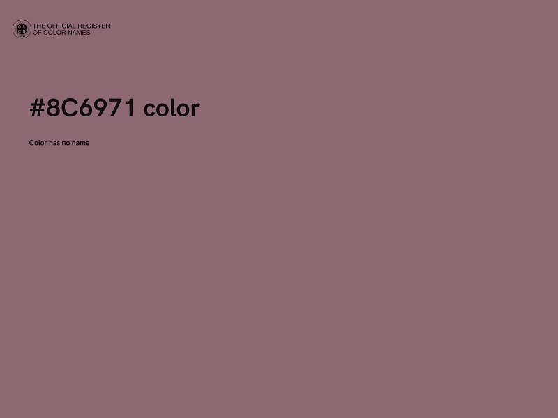 #8C6971 color image