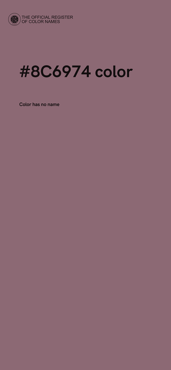#8C6974 color image