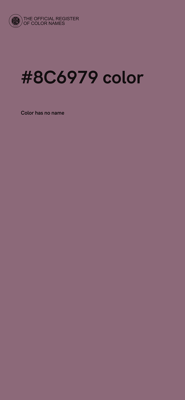 #8C6979 color image