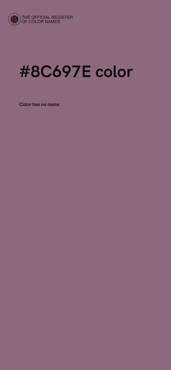 #8C697E color image