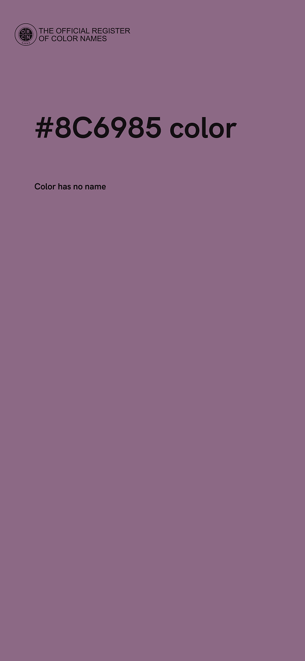 #8C6985 color image