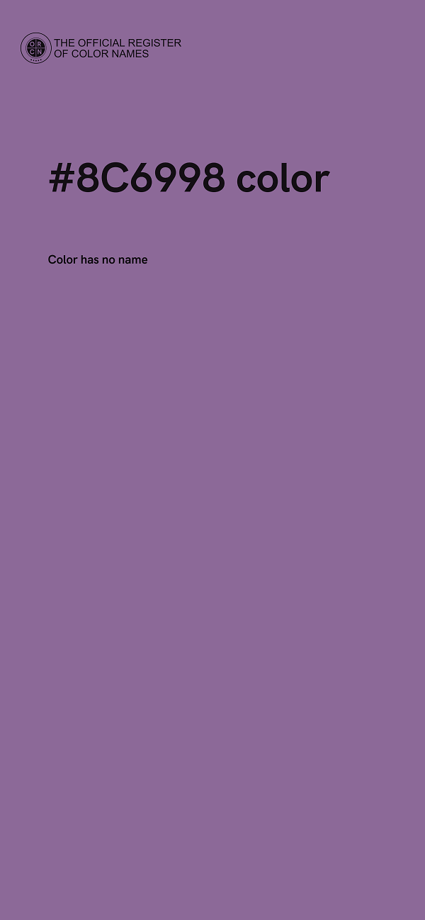 #8C6998 color image