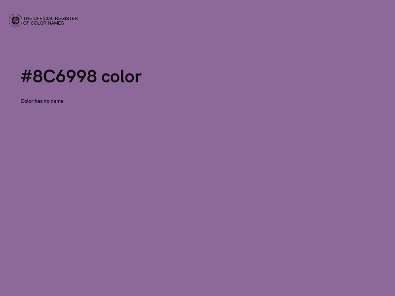 #8C6998 color image