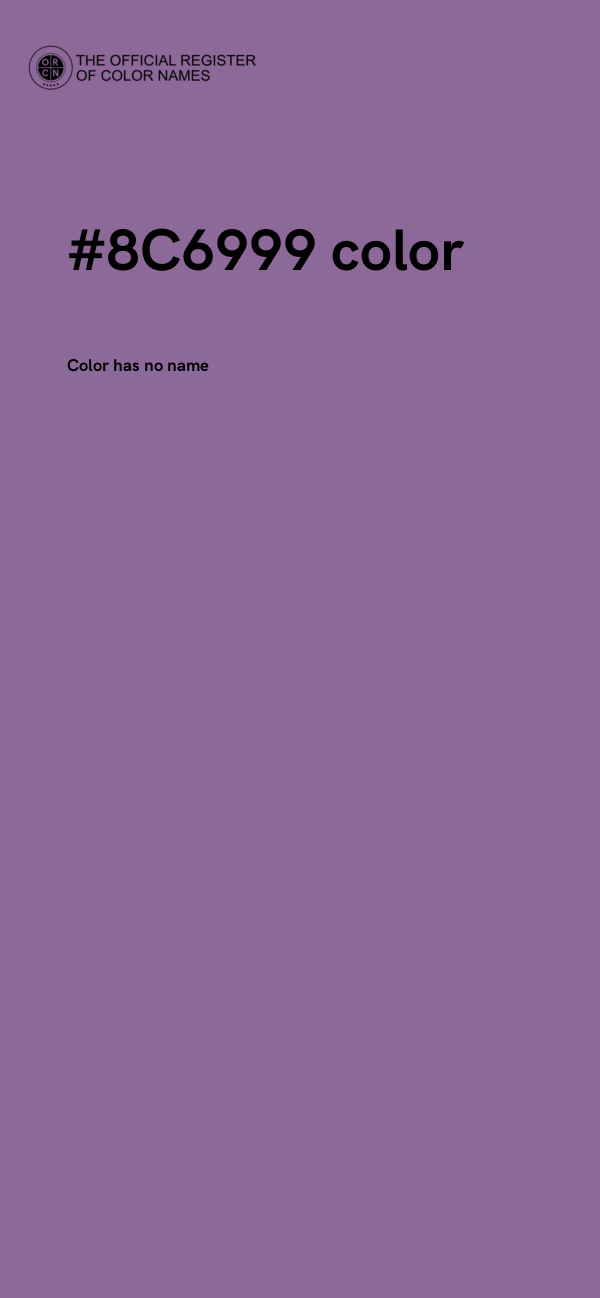 #8C6999 color image