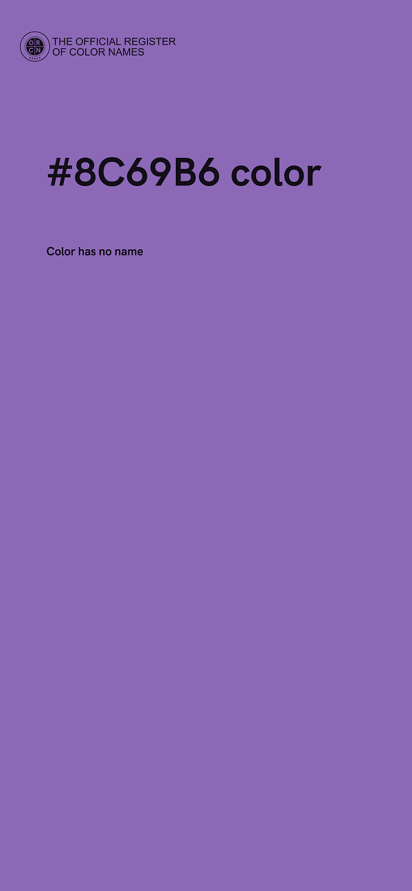 #8C69B6 color image