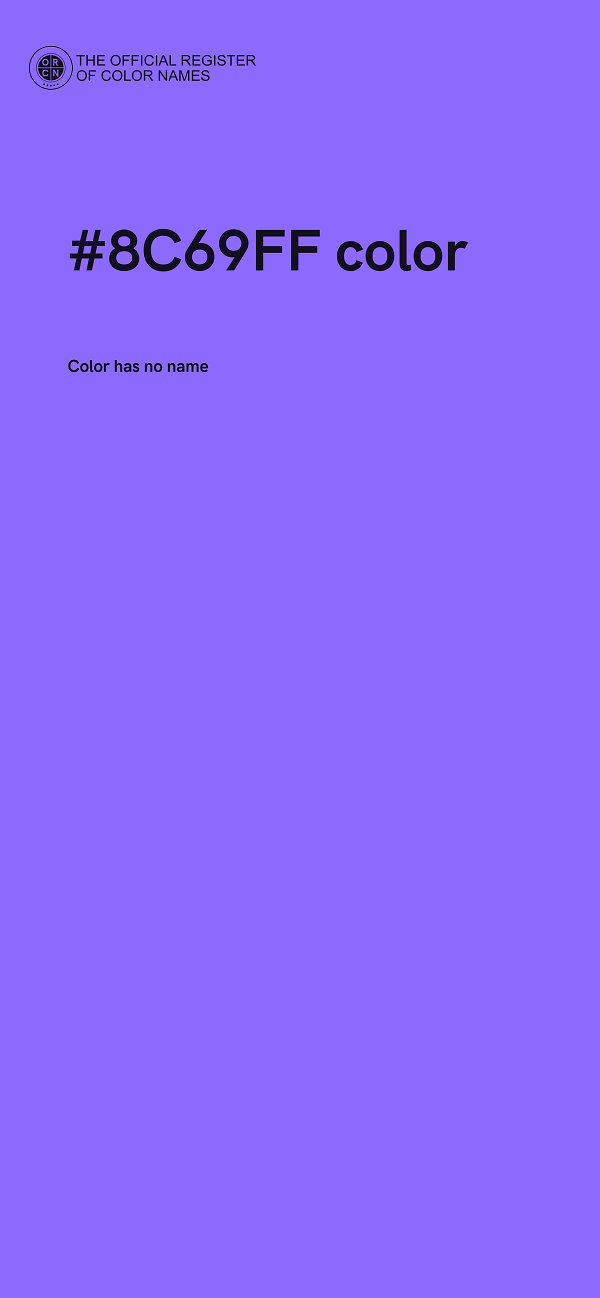 #8C69FF color image