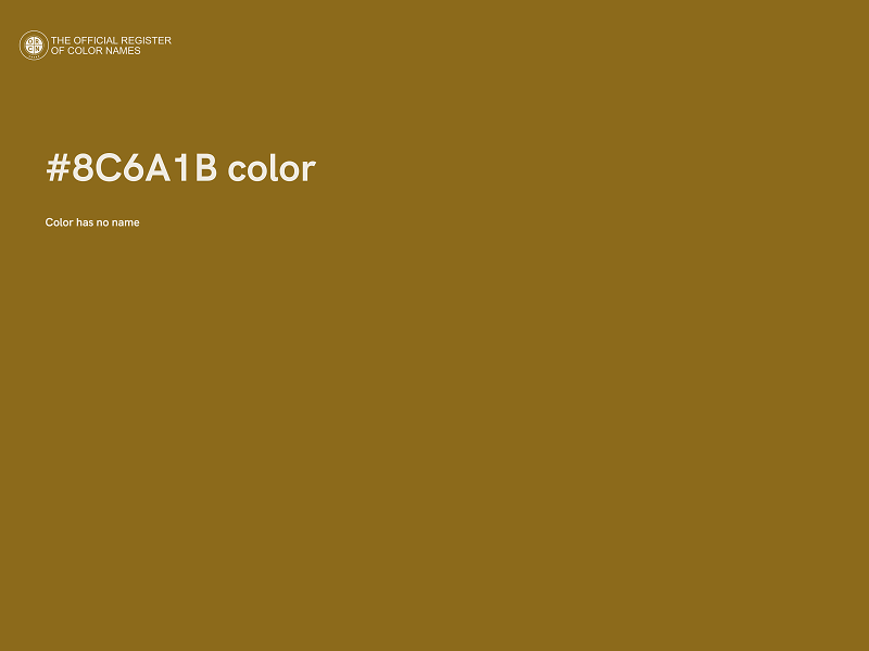 #8C6A1B color image