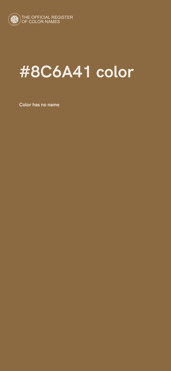 #8C6A41 color image