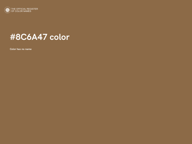 #8C6A47 color image