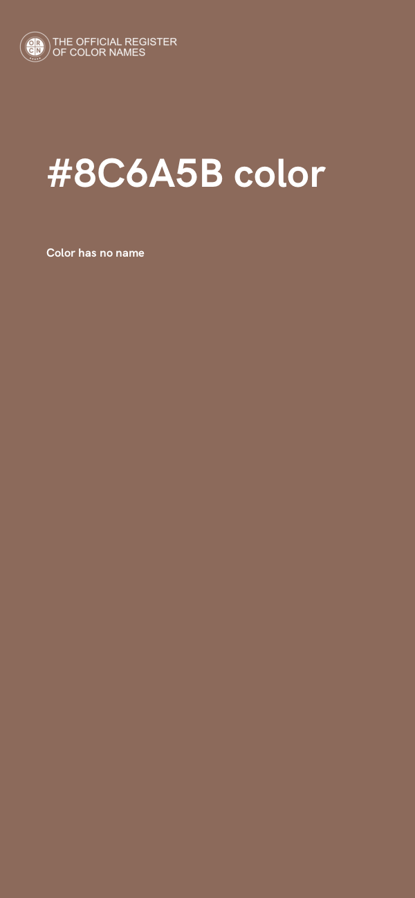 #8C6A5B color image