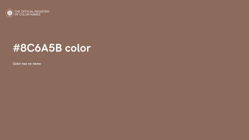 #8C6A5B color image