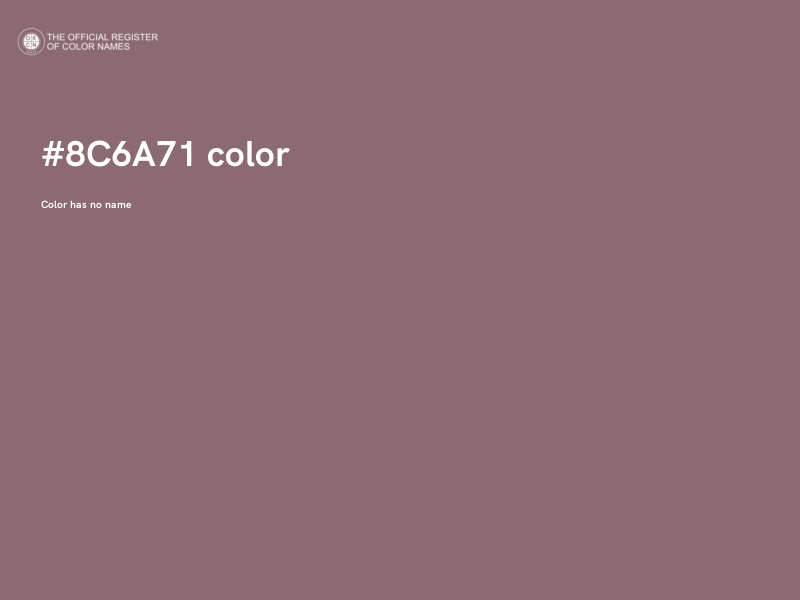 #8C6A71 color image