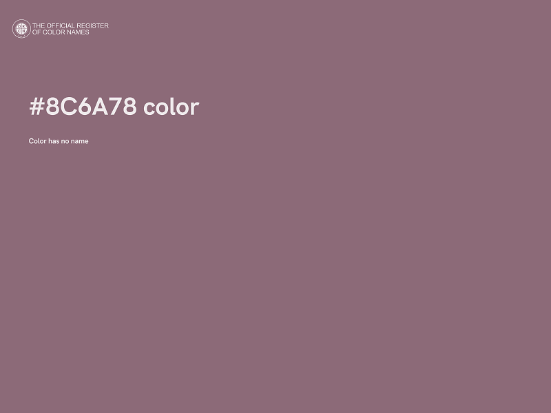 #8C6A78 color image