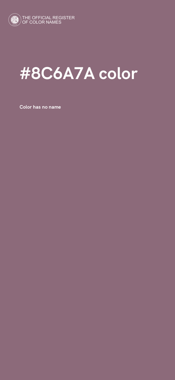 #8C6A7A color image