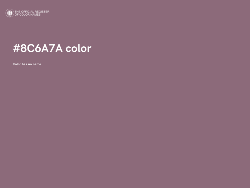 #8C6A7A color image