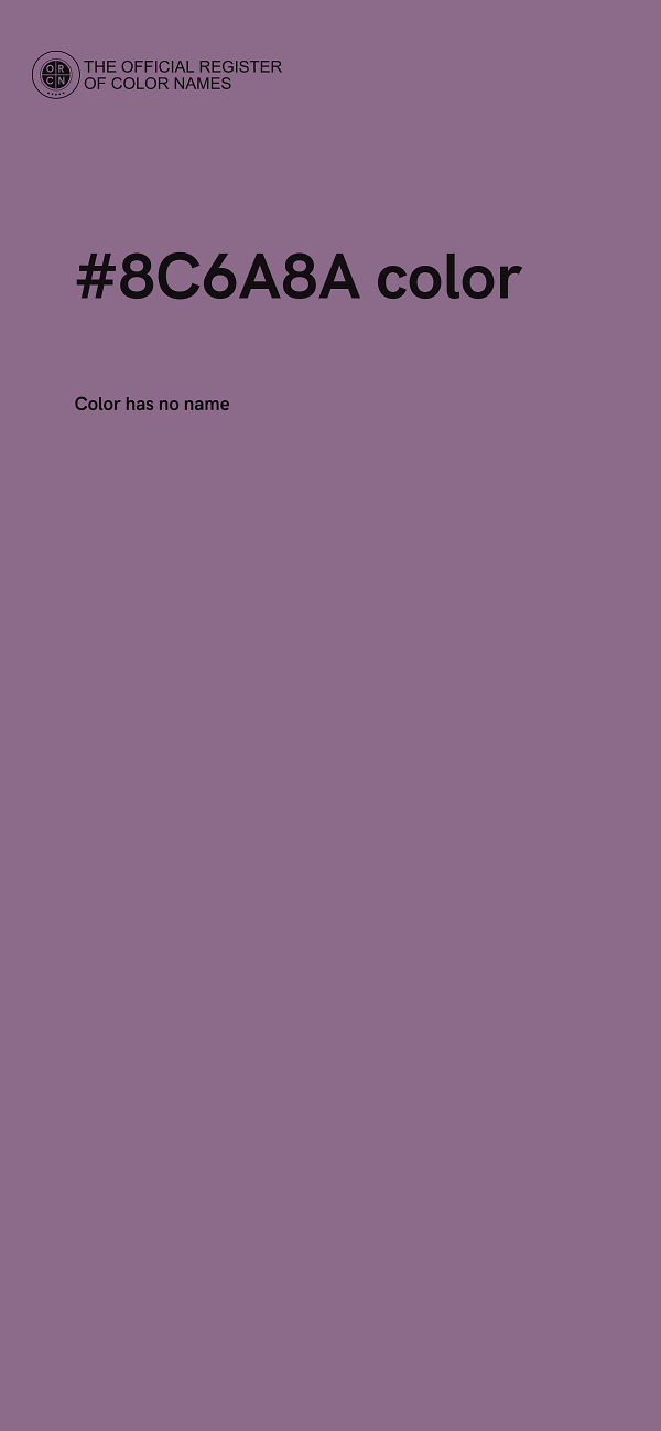 #8C6A8A color image