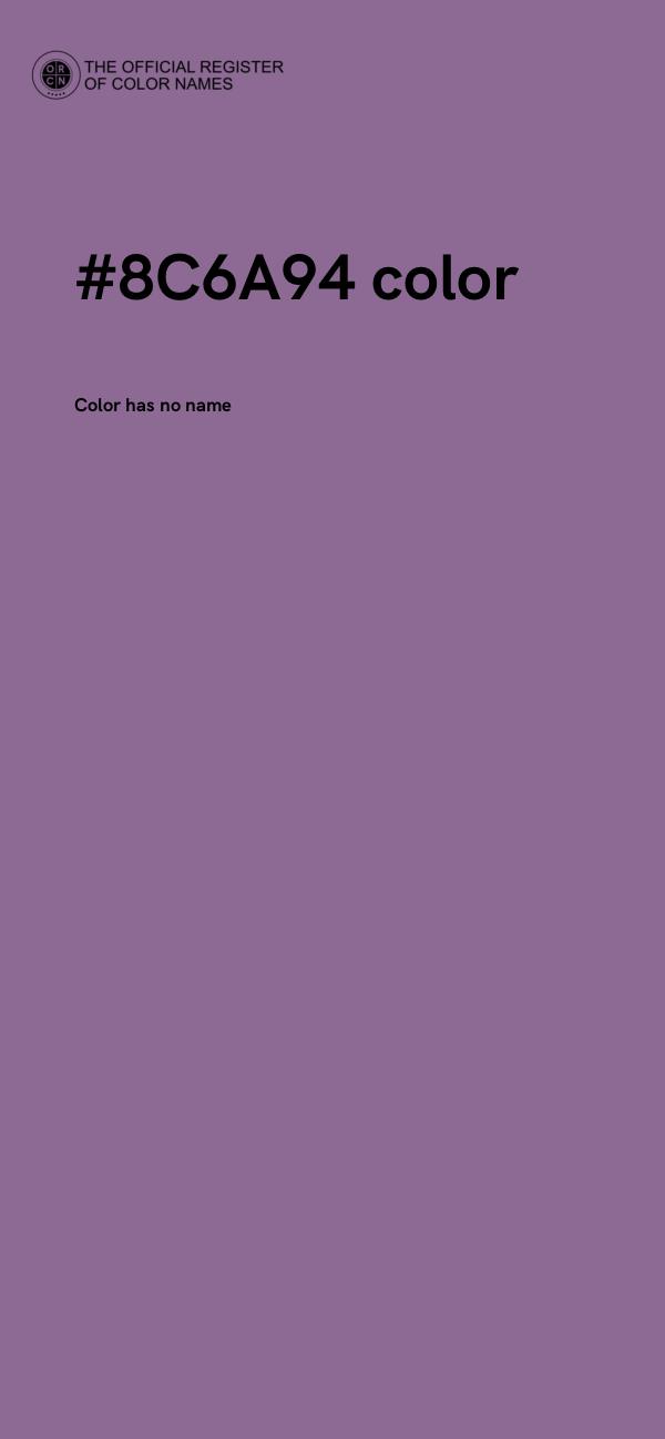 #8C6A94 color image