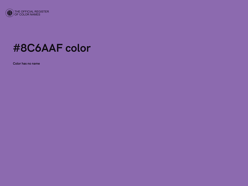 #8C6AAF color image