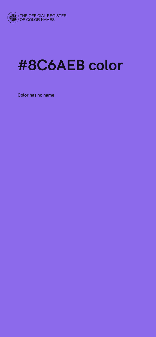 #8C6AEB color image