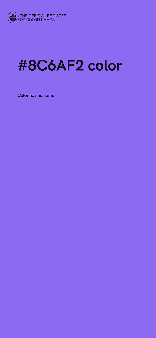 #8C6AF2 color image