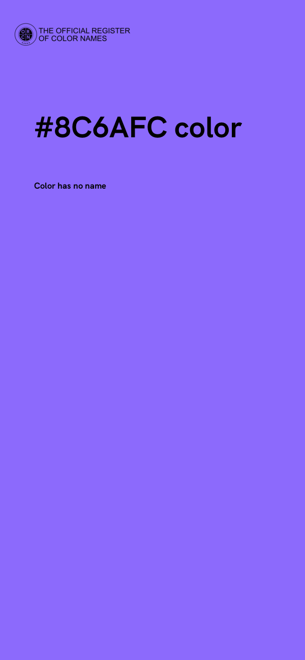 #8C6AFC color image