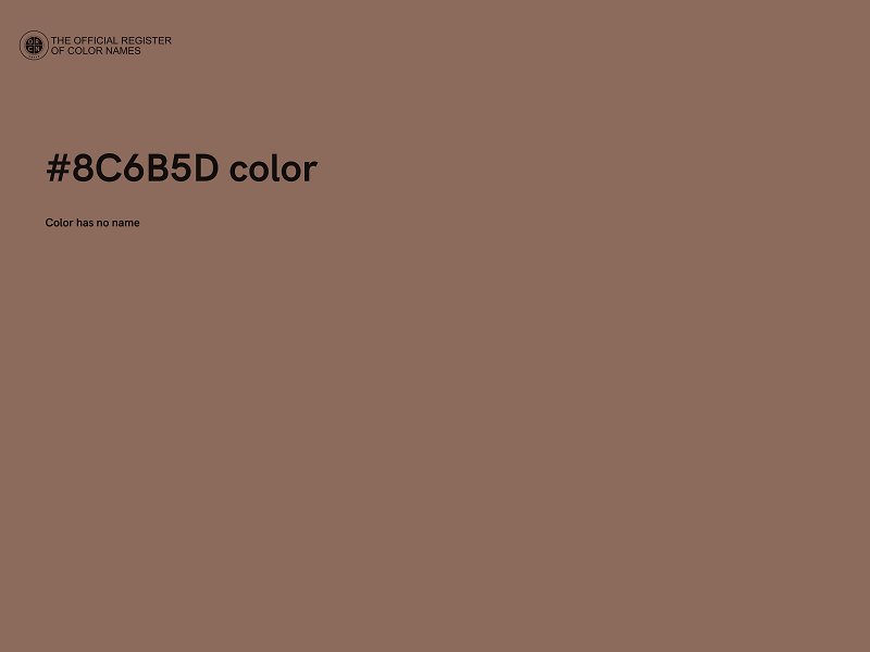 #8C6B5D color image