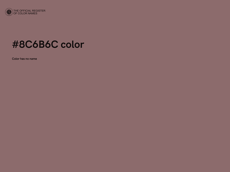 #8C6B6C color image