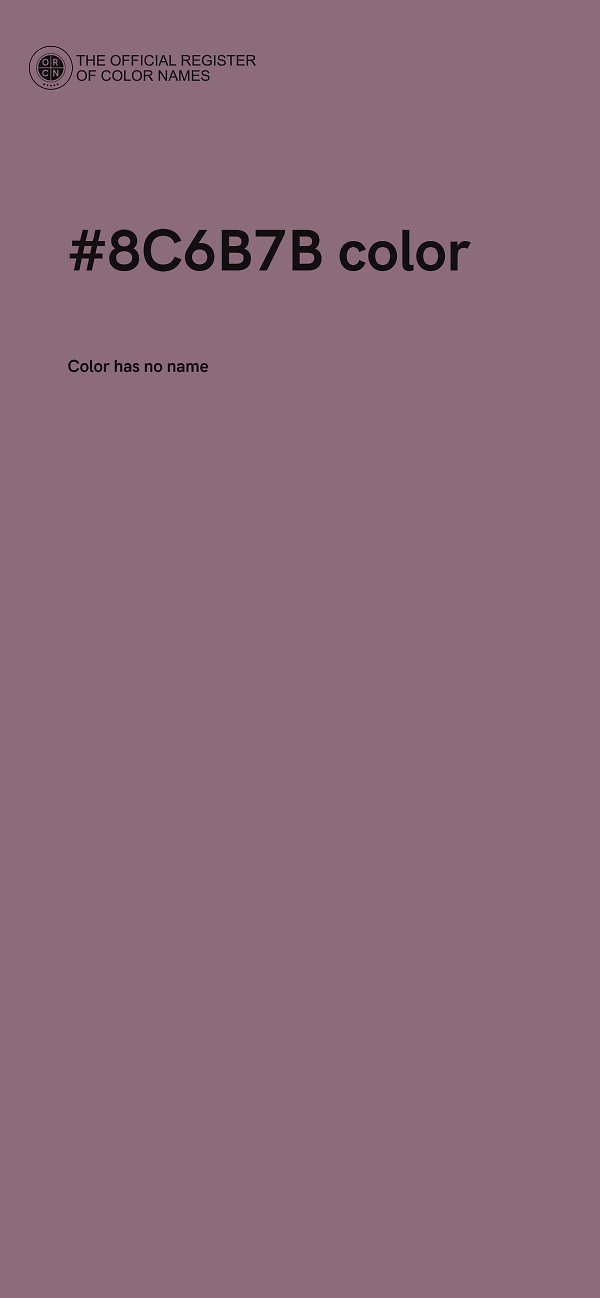 #8C6B7B color image