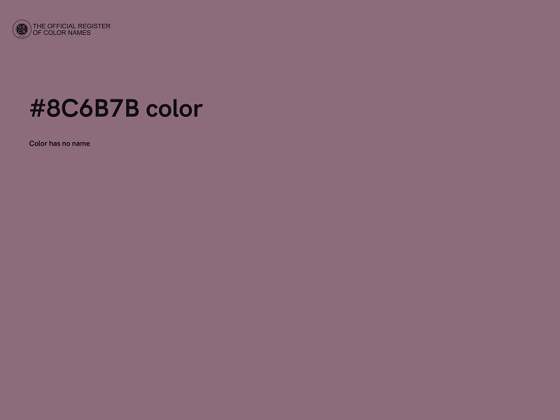 #8C6B7B color image