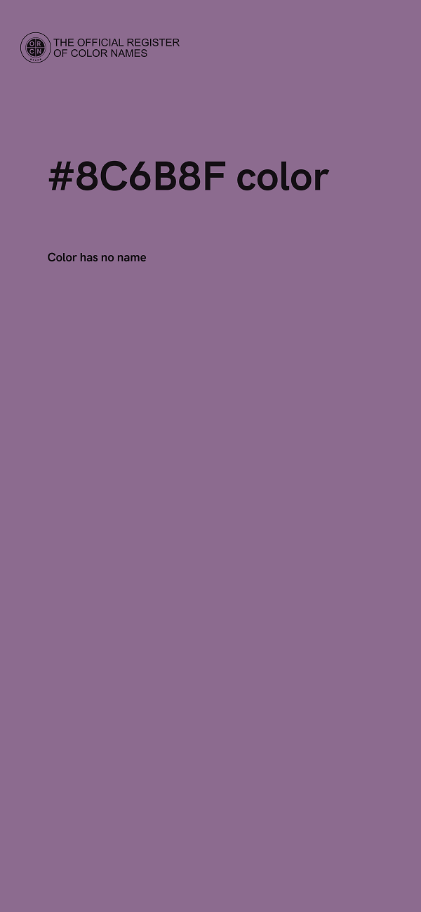 #8C6B8F color image