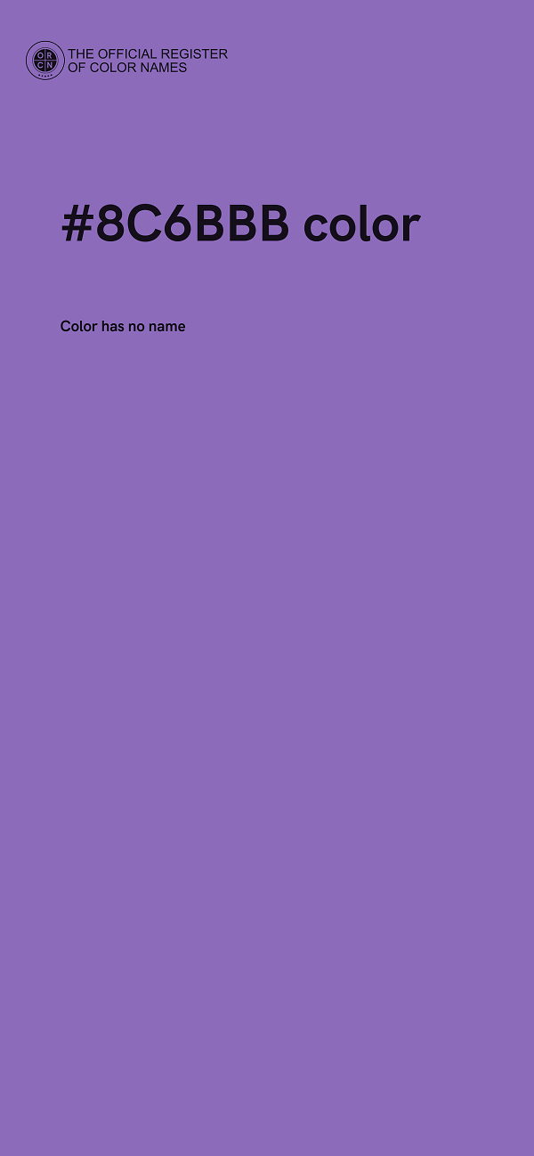 #8C6BBB color image
