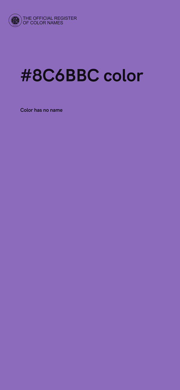 #8C6BBC color image