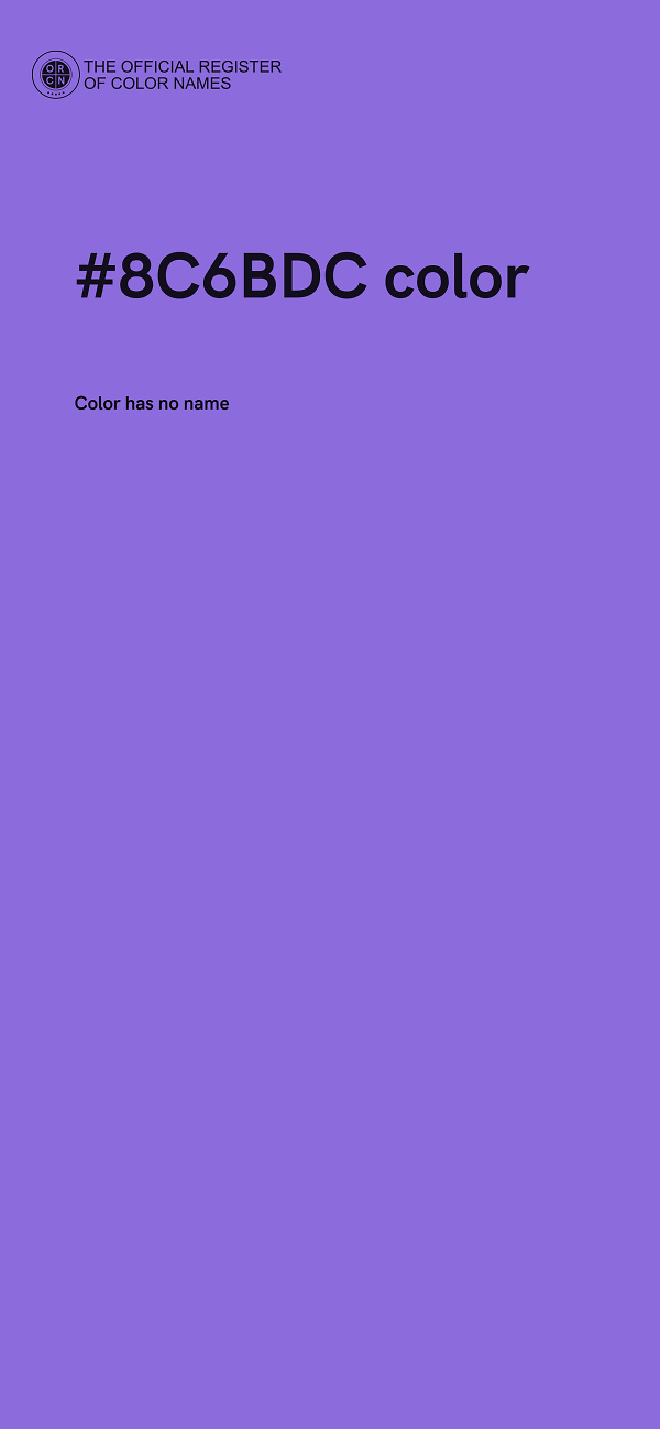 #8C6BDC color image