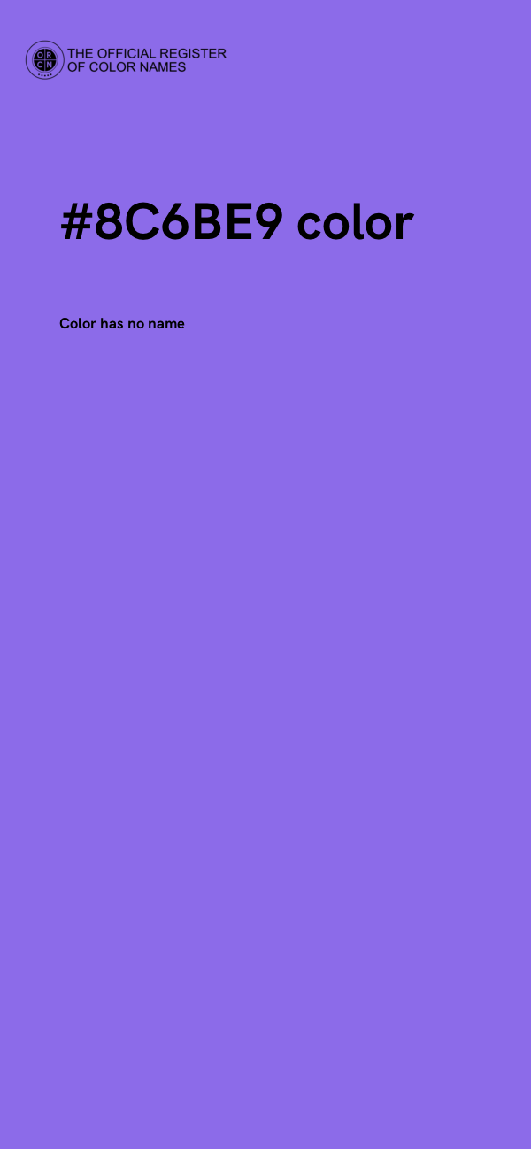 #8C6BE9 color image