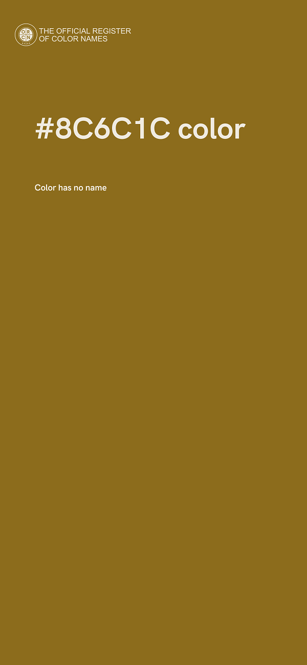 #8C6C1C color image
