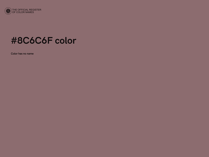 #8C6C6F color image