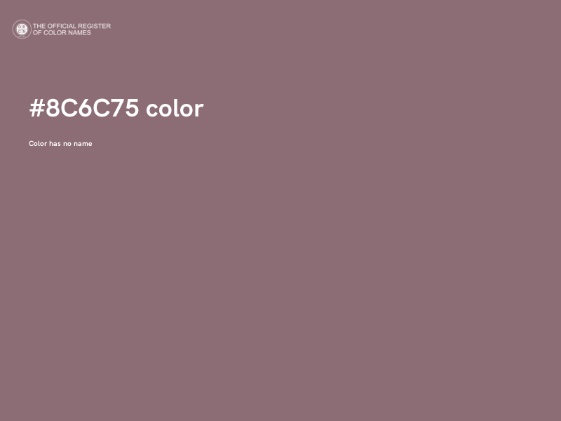 #8C6C75 color image