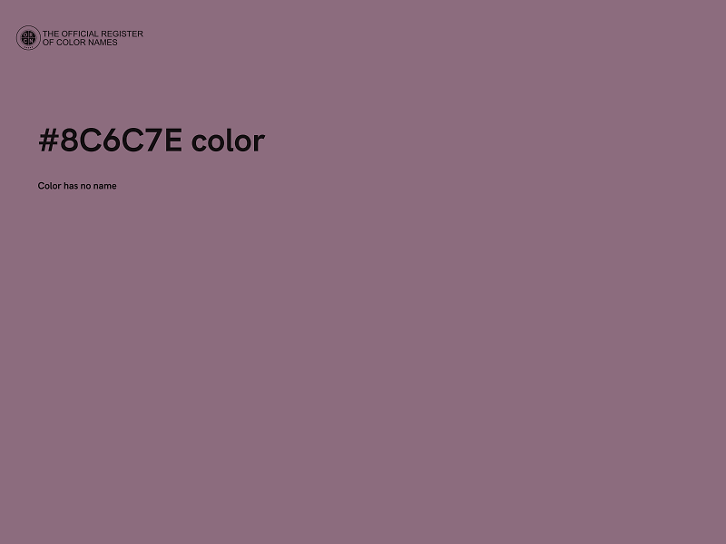 #8C6C7E color image