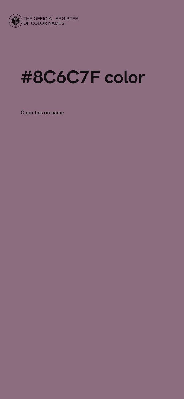 #8C6C7F color image