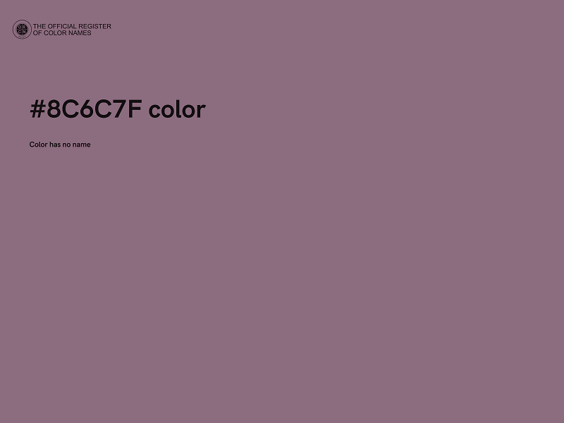 #8C6C7F color image