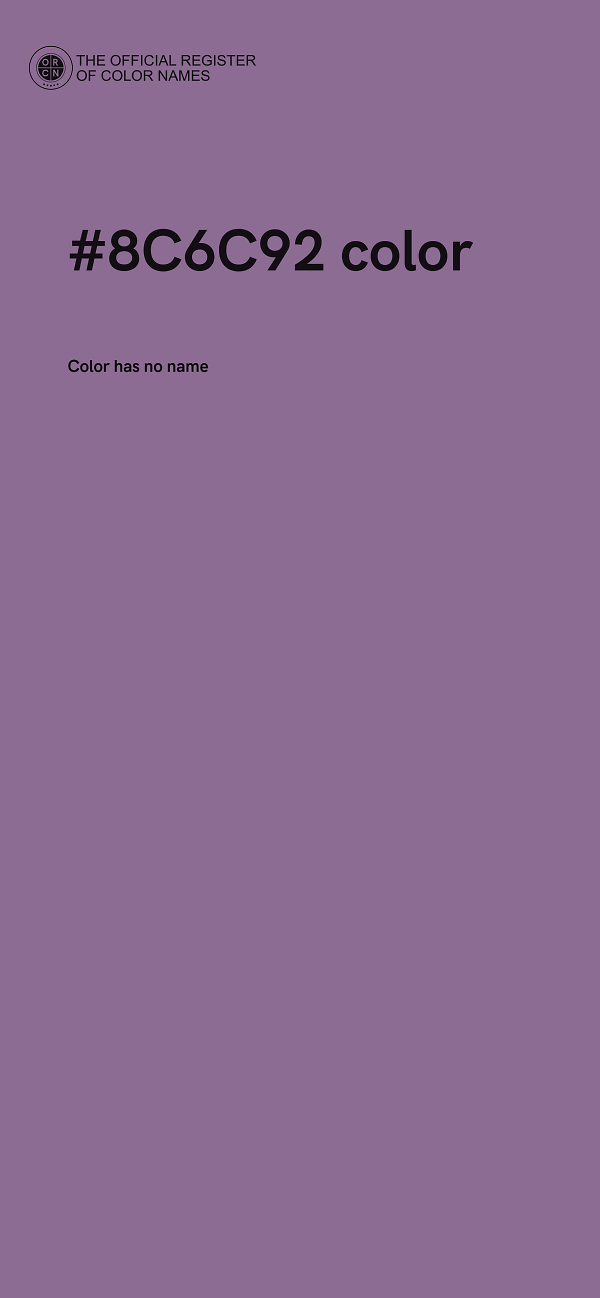 #8C6C92 color image