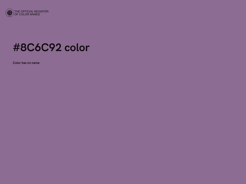 #8C6C92 color image